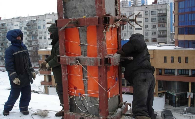 Прогрев бетона зимой Прогрев бетона зимой